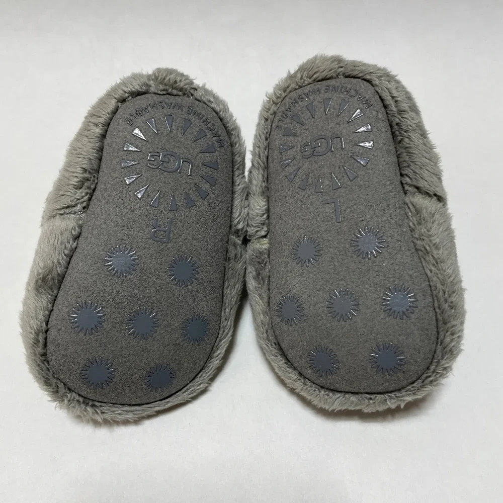 UGG Baby Bixbee Booties Charcoal Grey Newborn 0/1